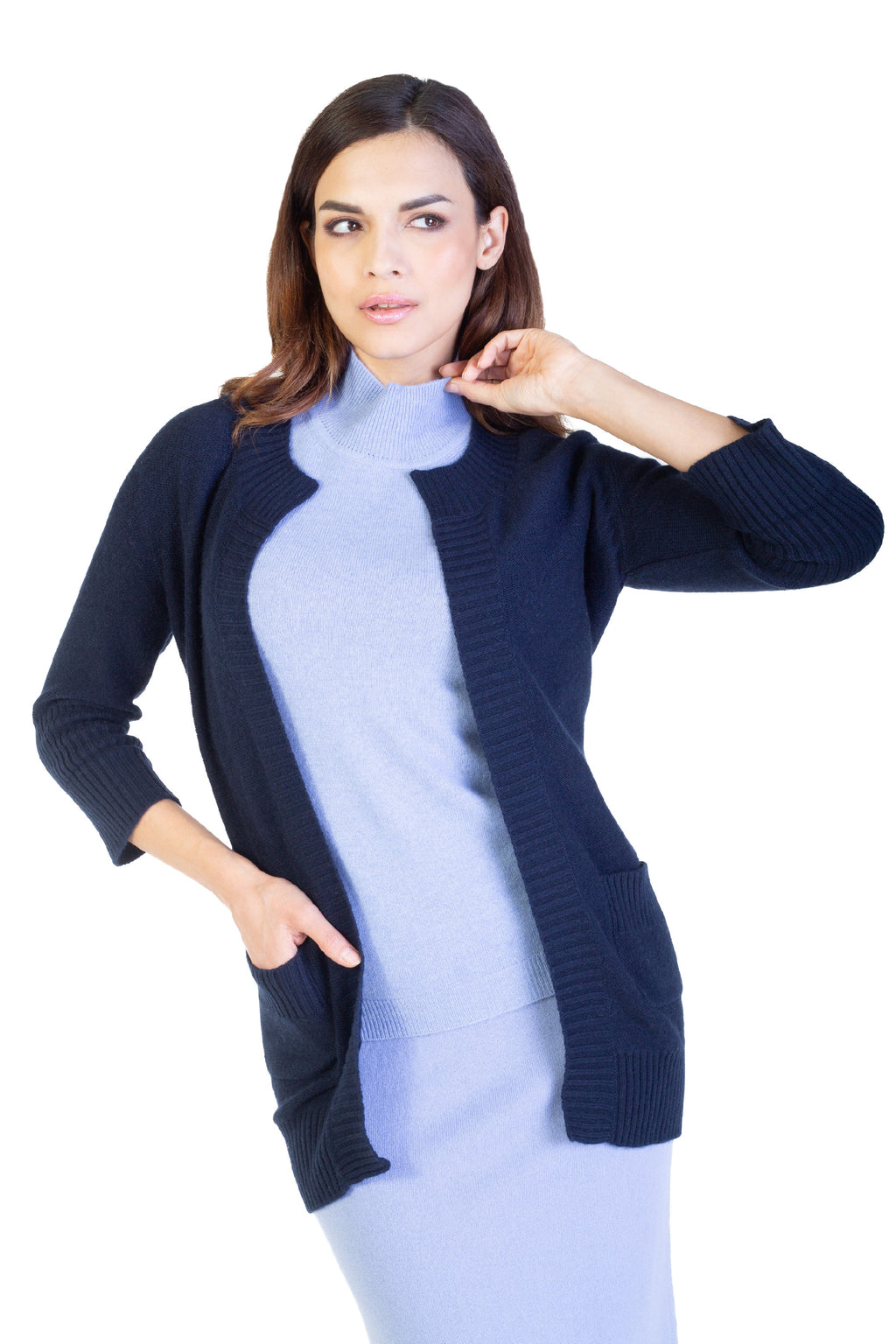 Kaschmir-Cardigan Viola
