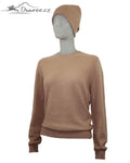 Kaschmir-Set: Pullover und Mütze Elektra