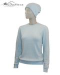 Kaschmir-Set: Pullover und Mütze Elektra
