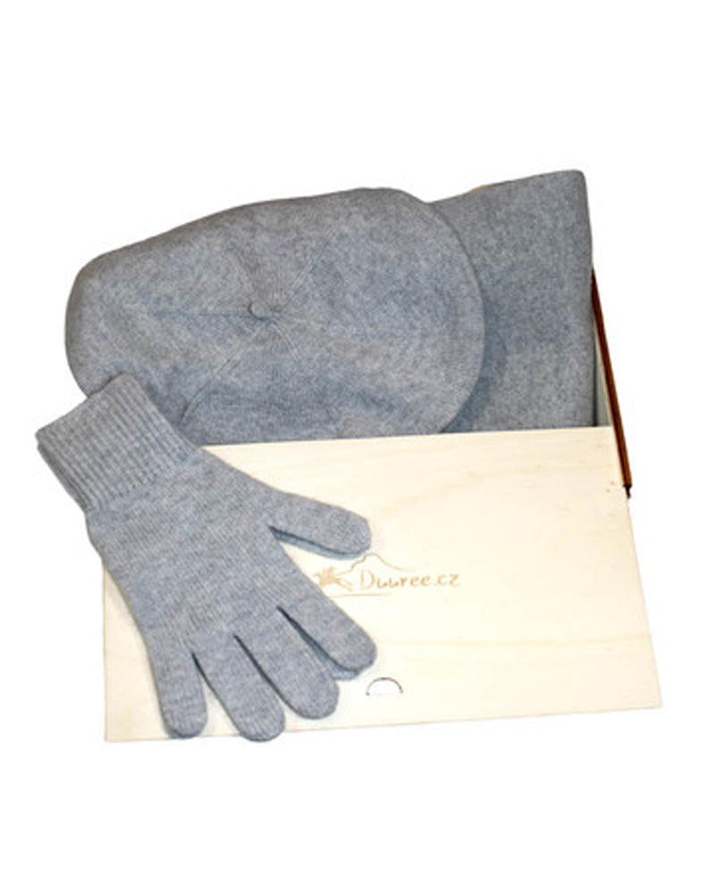 Geschenkset Julia: Mütze, Handschuhe und Schal aus 100 % Kaschmir