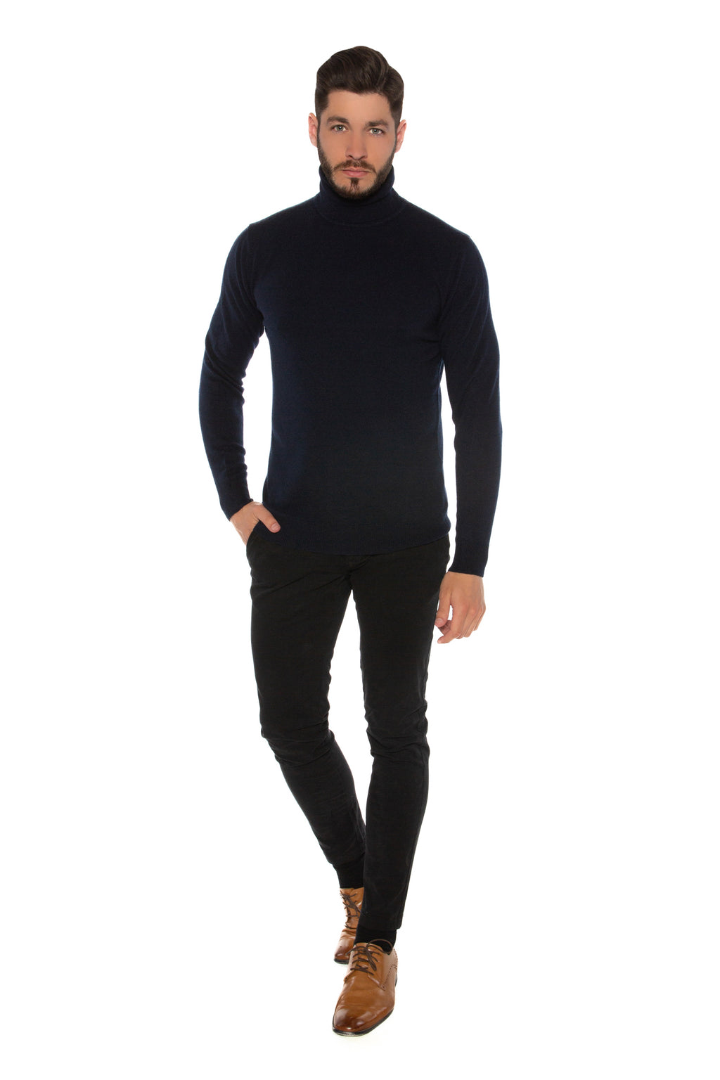 Kaschmir-Rollkragenpullover David