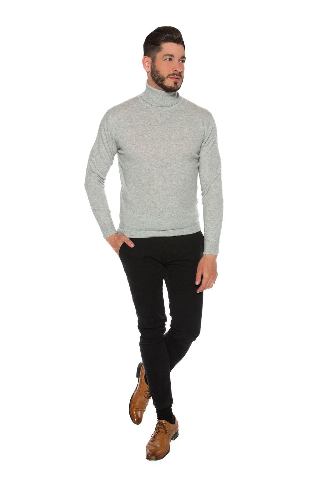 Kaschmir-Rollkragenpullover David