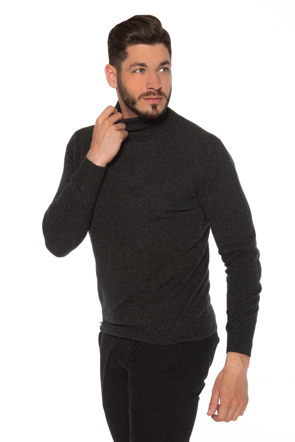 Kaschmir-Rollkragenpullover David