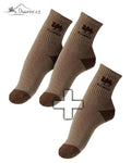 Camel-Wollsocken Beige 2+1 Herren