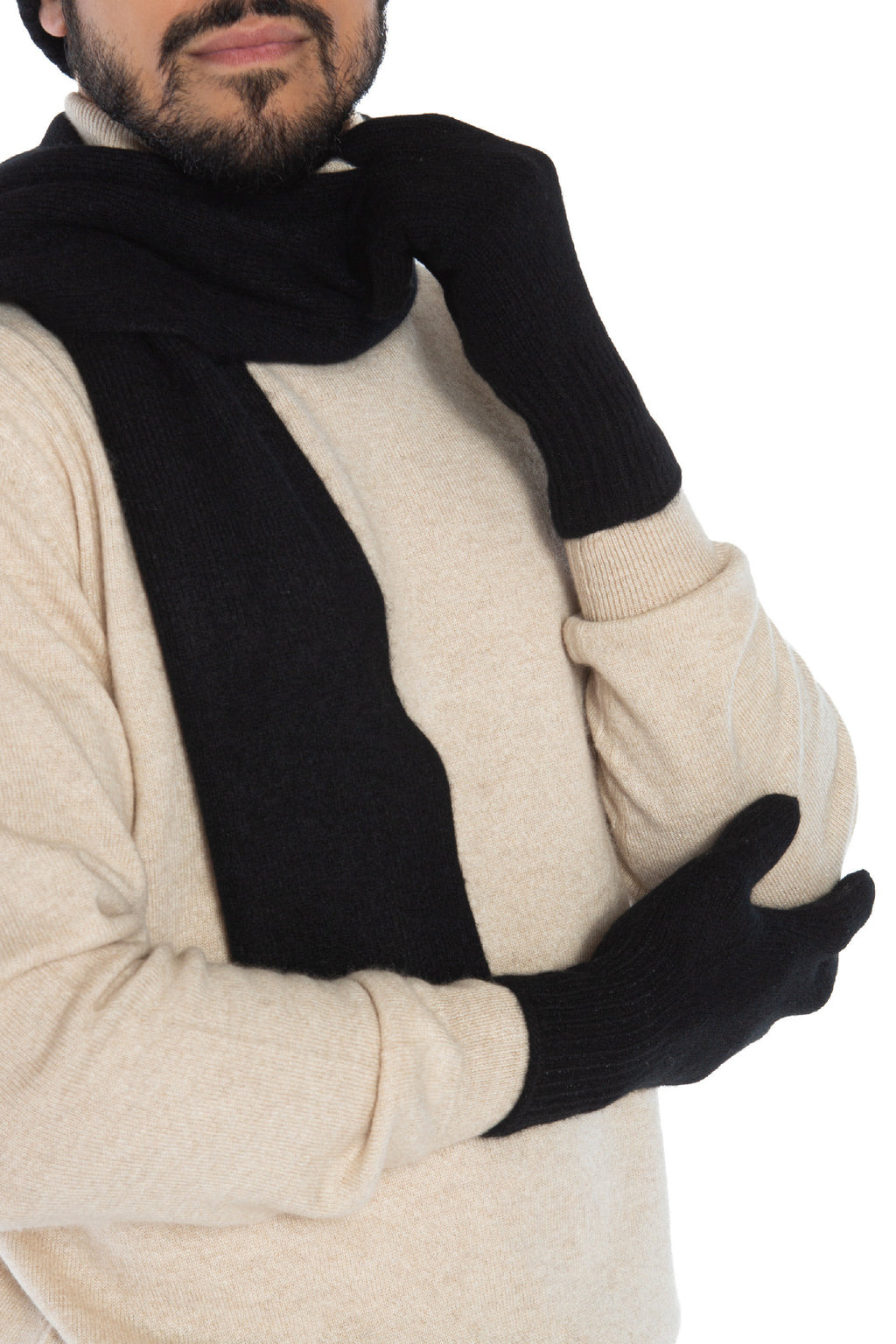 Geschenkset Augustin: Mütze, Handschuhe und Schal aus 100 % Kaschmir