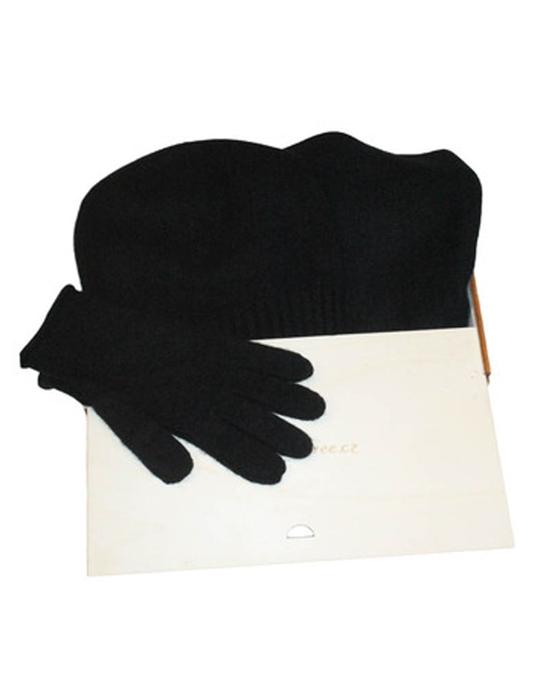 Geschenkset Augustin: Mütze, Handschuhe und Schal aus 100 % Kaschmir