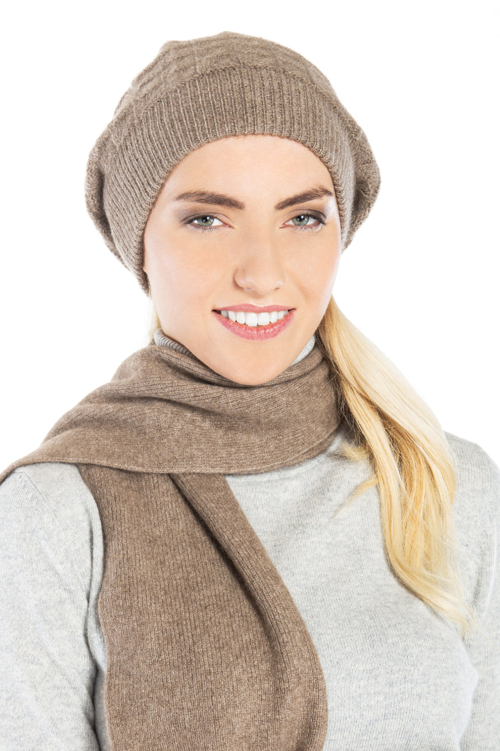 Geschenkset Isabelle: Mütze, Handschuhe und Schal aus 100 % Kaschmir