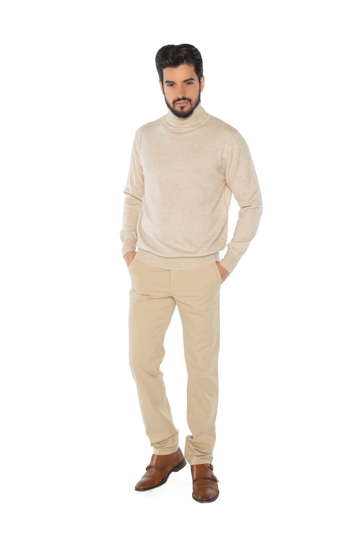 Kaschmir-Rollkragenpullover David