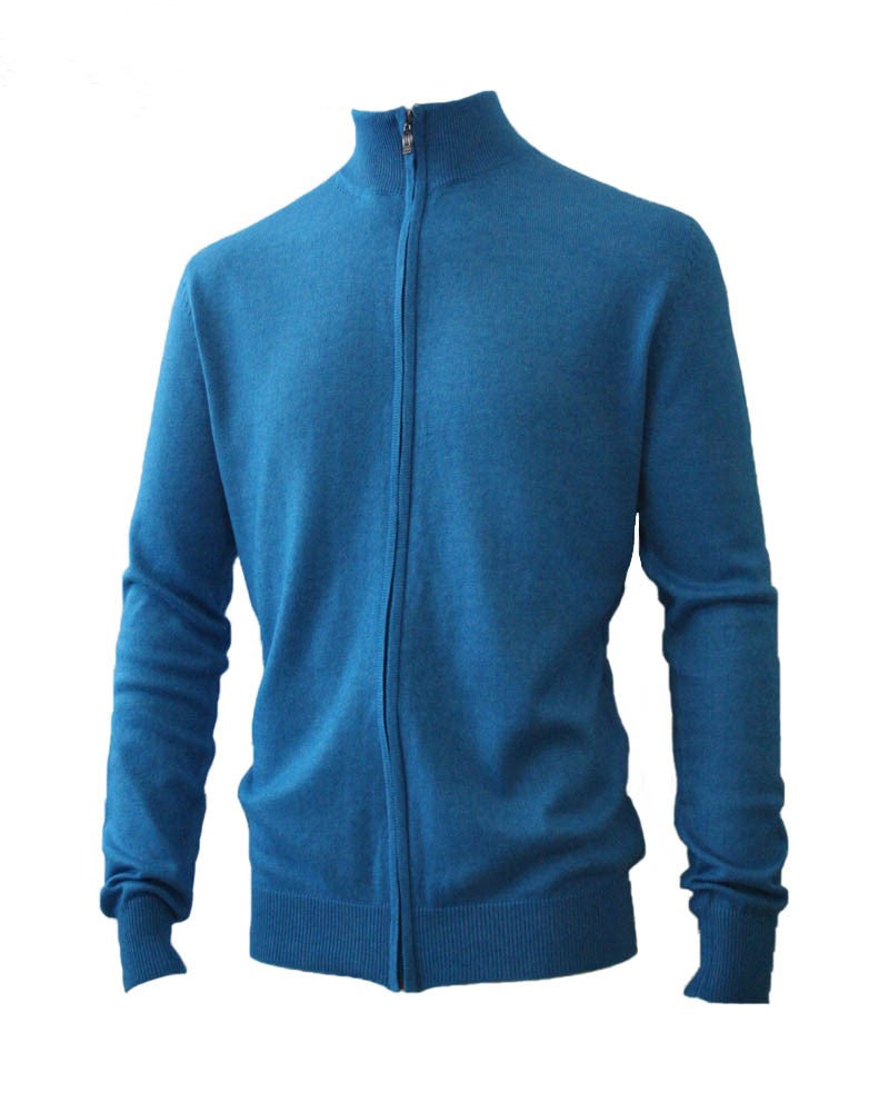 Fiskar-Pullover mit Reißverschluss