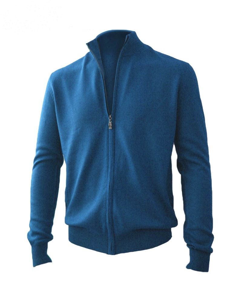 Fiskar-Pullover mit Reißverschluss