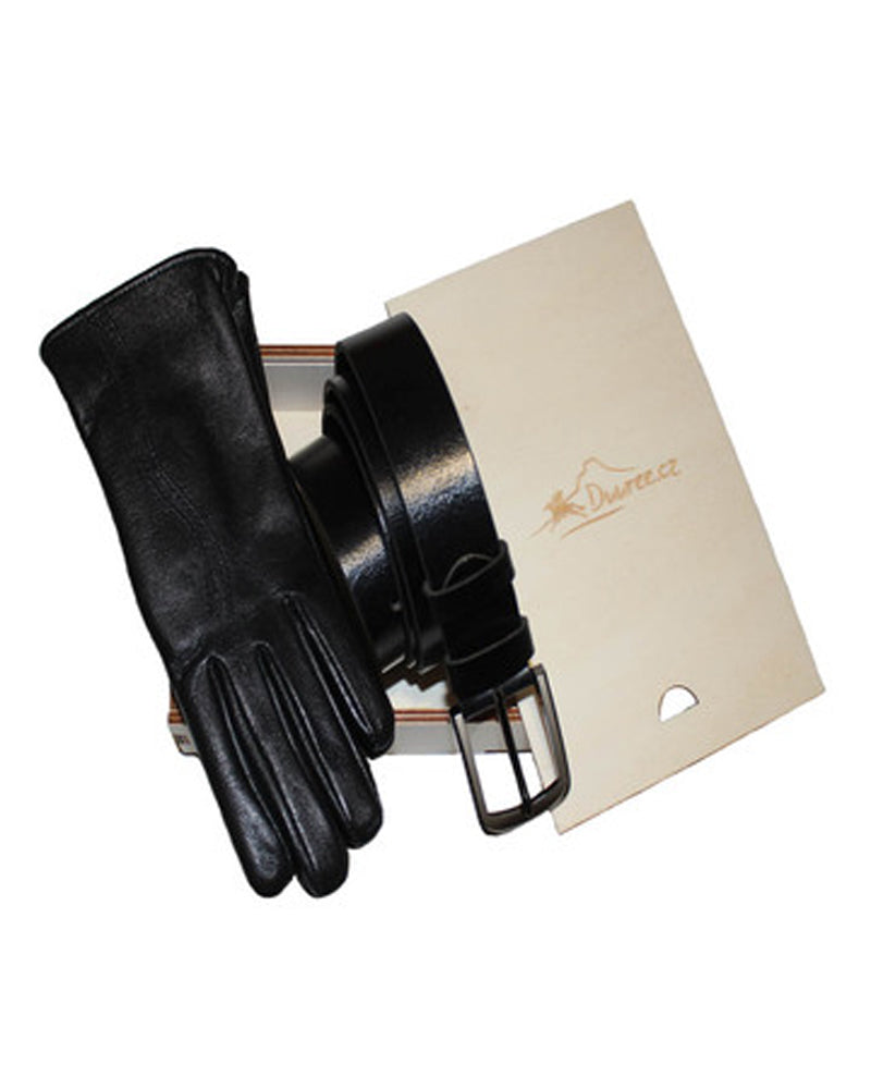 Geschenkset Damenhandschuhe Gürtel