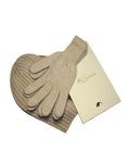 Geschenkset aus Mütze und Handschuhen aus 100 % Kaschmir