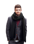 Grauer Blazer mit Knöpfen