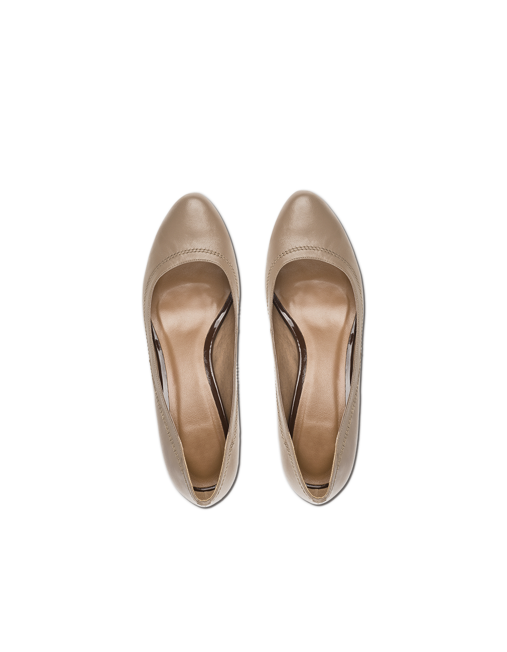 Beigefarbene Ballerinas