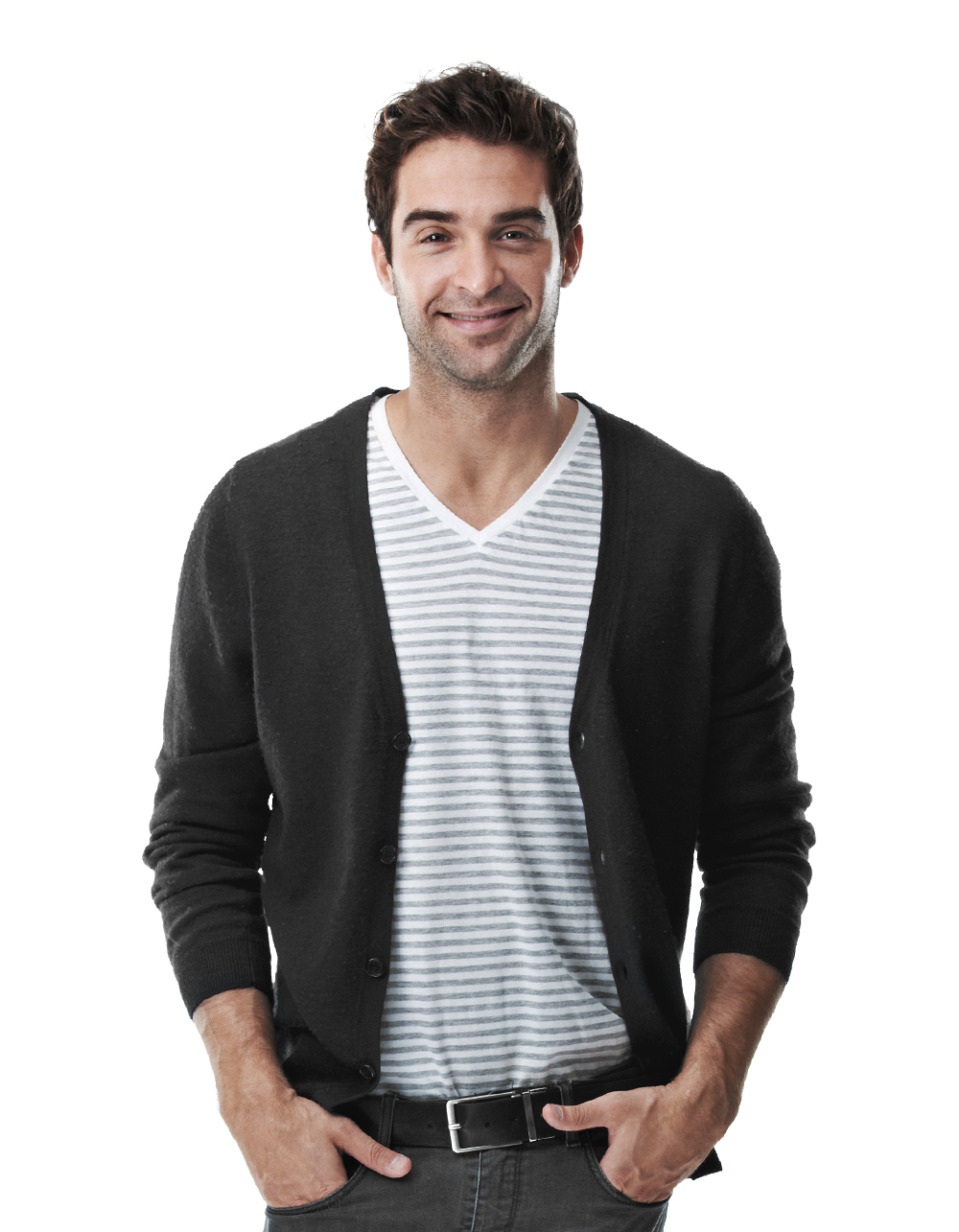 Schwarze Strickjacke