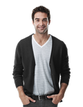 Schwarze Strickjacke