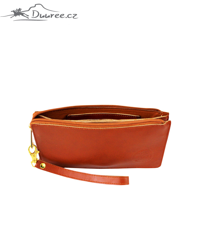 Leder-Clutch