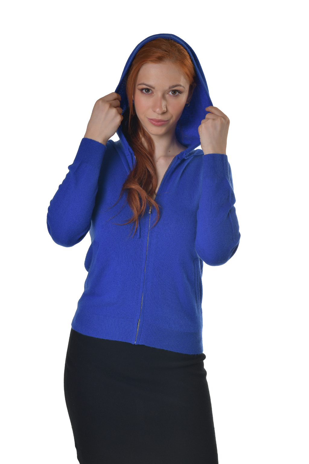 Kaschmirpullover Barbara mit Kapuze