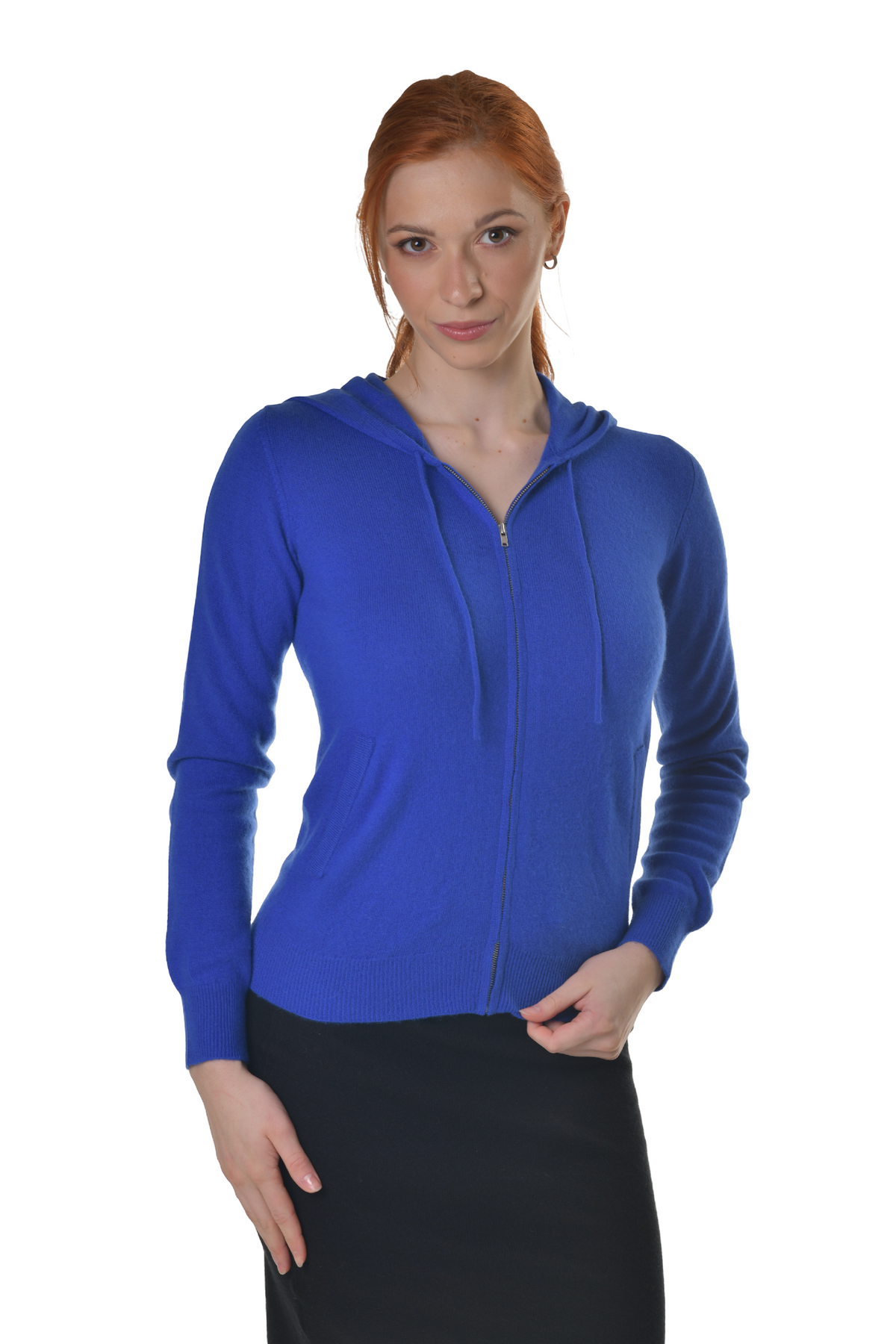 Kaschmirpullover Barbara mit Kapuze