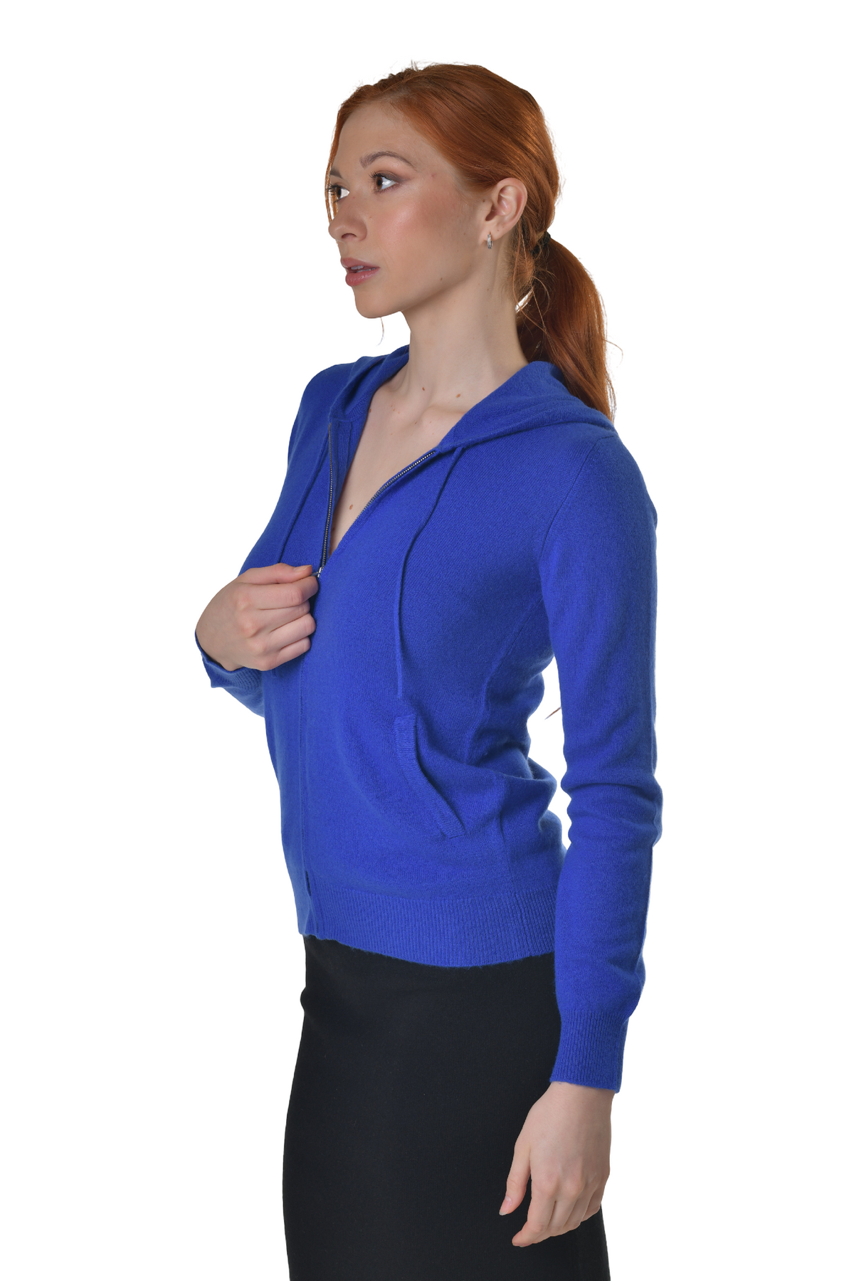 Kaschmirpullover Barbara mit Kapuze