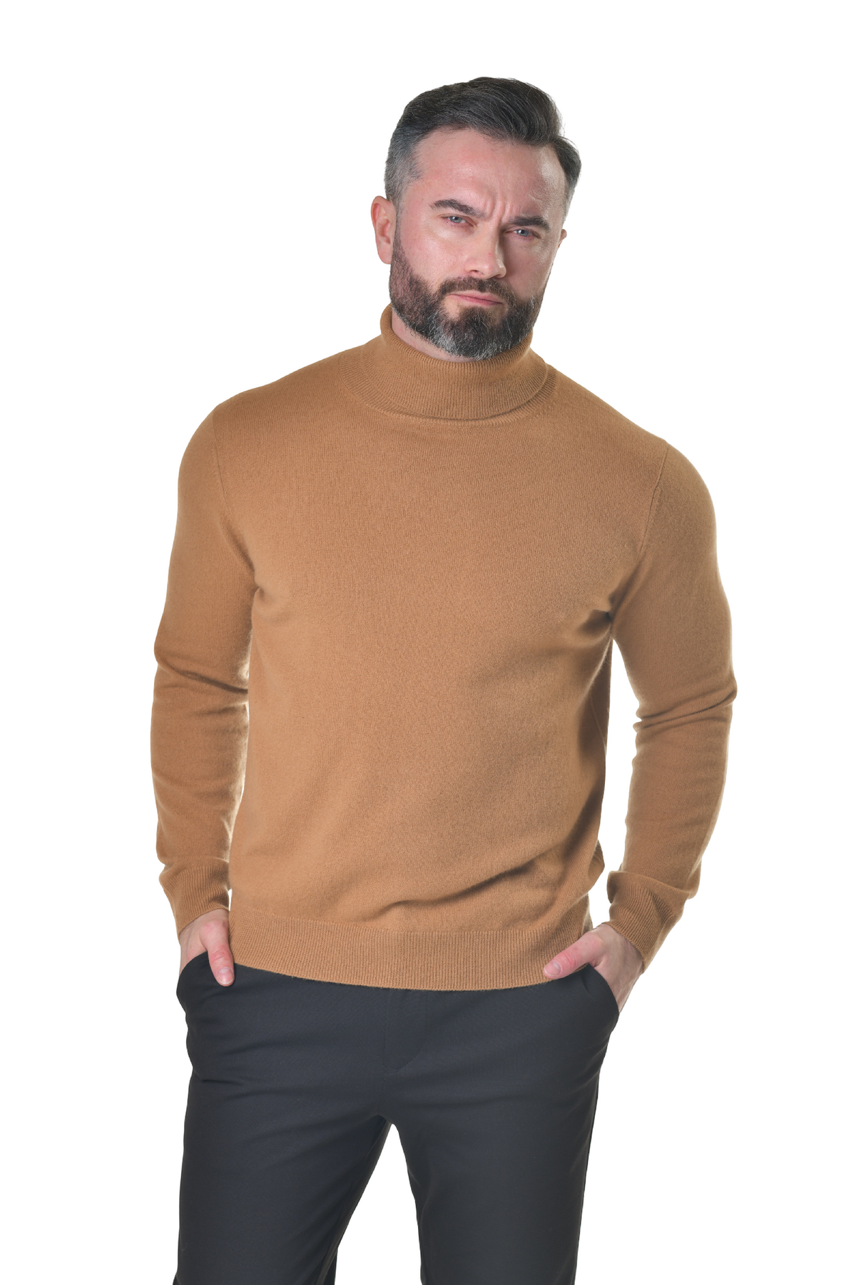 Kaschmir-Rollkragenpullover David